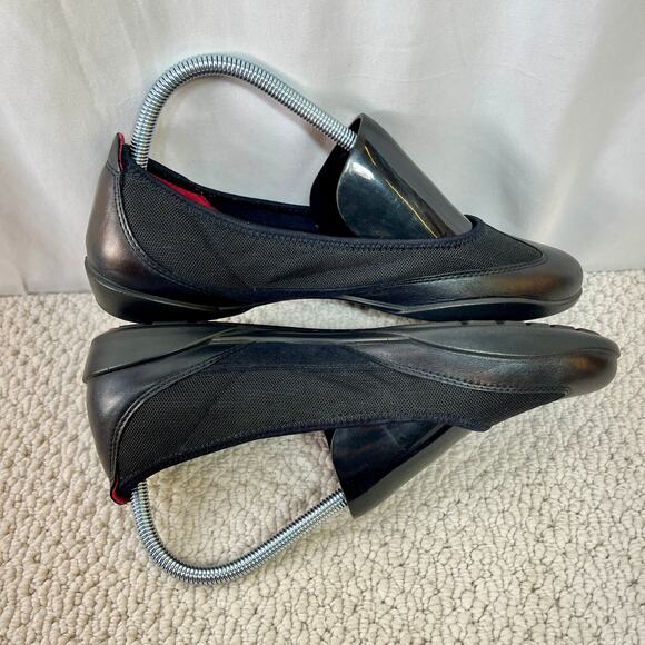 Women's Ecco Bluma Summer Ballerina Black Leather/Mesh EU40 US 9/9.5 - Picture 4 of 12